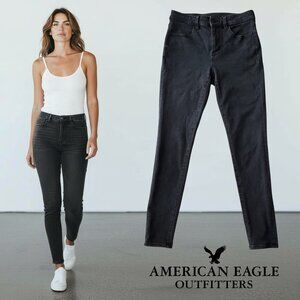 American Eagle Hi Rise Jegging Dream Stretch Black Size 6